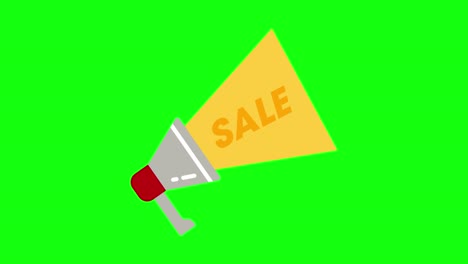 sale-megaphone-promotion-icon-green-screen